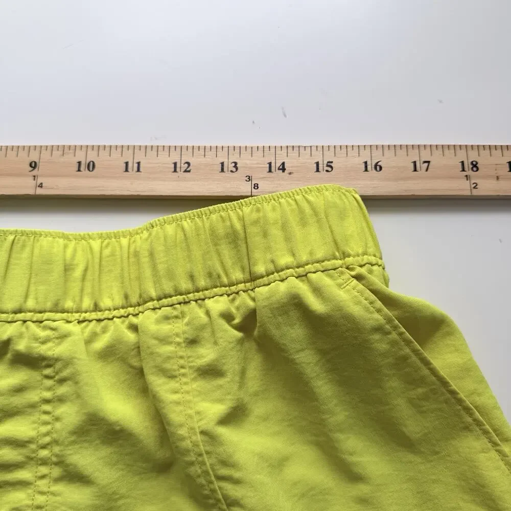 The North Face Swim Trunks Mens Large Yellow Nylon Mesh Lined Logo Board Shorts